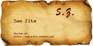 Sas Zita névjegykártya