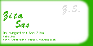 zita sas business card